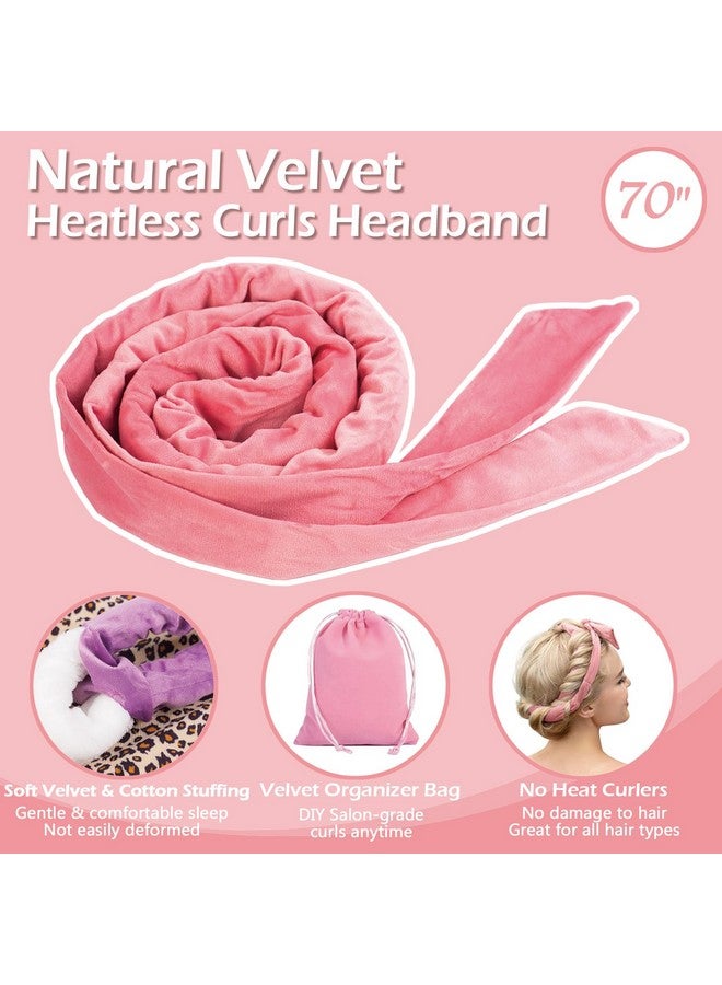 Yampahpa Heatless Curling Rod Headband, 70" Long, Soft Velour Hair Curlers for Medium Long Hair, Overnight Hair Rollers Set, Lazy Hair Curlers to Sleep In, 15 Pcs - Image 3