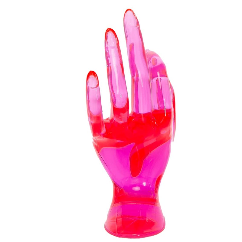 Maxsirui Hand Form Ring Holder Jewelry Display Organization Rack Bracelet Ring Watch Stand Support Aesthetic Decor Y2k Room Decor(Rose Red) - Image 5