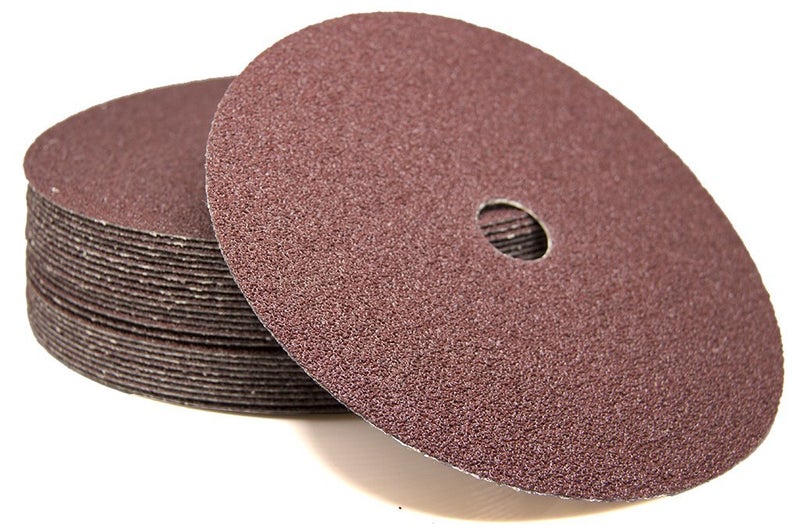 Benchmark Abrasives 7 Inch Sanding Discs Aluminum Oxide Resin Fiber Grinding Disc for Grinding, Stripping on Wood, Fiberglass, Steel, Metal, 7/8" Arbor Angle Grinder Sanding Disc, 25 Pack - 80 Grit - Image 2