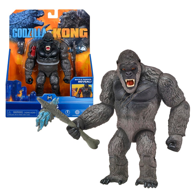 Monsterverse Monsterverse MNG01410 Godzilla vs Kong 6" King Kong w/AX  - Image 1