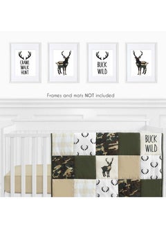 Green And Beige Rustic Deer Wall Art Prints Room Decor For Baby Nursery And Kids For Woodland Camo Collection Set Of 4 Crawl Walk Hunt Buck Wild - pzsku/Z961510075CBEA081470EZ/45/_/1693484718/0df98053-af2b-42e4-83fb-ef6ca56b5dcb