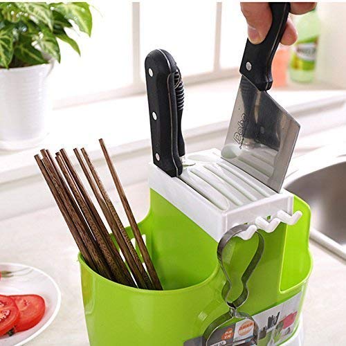 Drake Drake Self Draining Organizer Spoon Spatula Chopsticks Brush Holder Kitchen Draining Rack Storage Tools  - Image 5