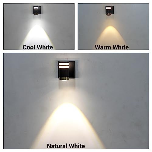 FILLISKA® 3 in 1 Single Wall spot/Picture/Display/Mirror Light with Adjustable Head and Colour Changing Function (MattBlack-197) - Image 3