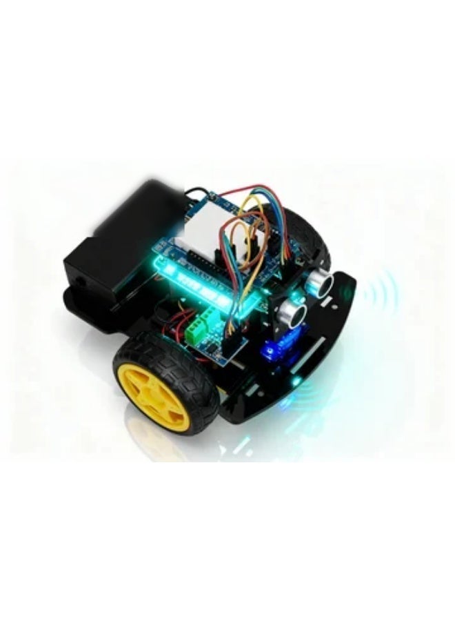 robotgcc STEM Arduino Robot Car Kit for Kids | Line Tracking & Obstacle Avoidance Smart Car with Ultrasonic & IR Sensors | Programmable Nano Controller Coding Robot Toy for School Labs, Winter STEM Projects & Holiday Gifts - Image 5