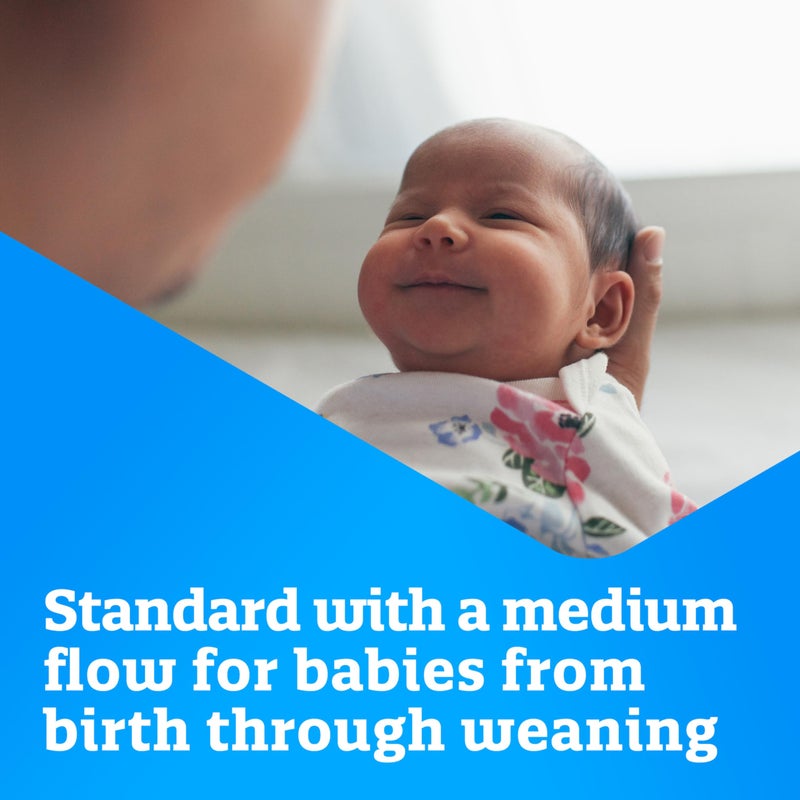 Enfamil حلمات إنفاميل ذات التدفق القياسي، خالية من اللاتكس و BPA، 12 قطعة - Image 4