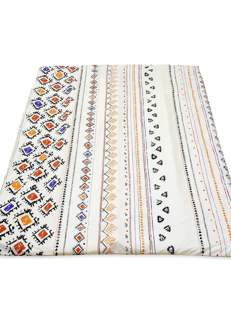 Home-Tex Design Hometex Design 100% Cotton King Size Printed Duvet Cover Set CLETA 1 Duvet Cover 240x200 cm + 2 Pillow Covers 50x80 cm  - Image 2