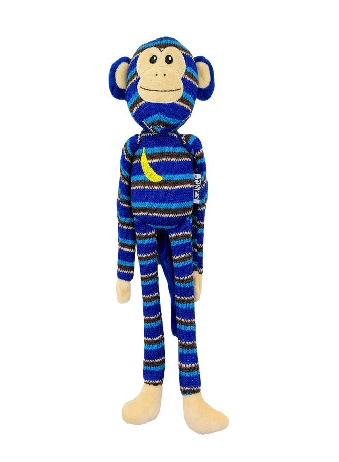 بت زون لعبة Pet Zone Stitch Buddies المحبوكة الناعمة للكلاب، مناسبة للكلاب التي تمضغ الأشياء الخفيفة والناعمة، مع صفارة، عبوة من قطعة واحدة، متنوعة (قرد/فأر) - Image 2