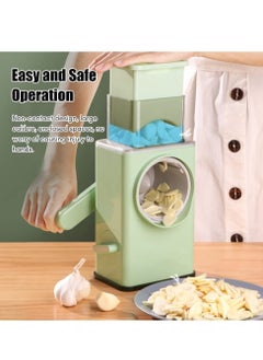 ELTRAZONE Rotary Cheese Grater, X Home Rotary Cheese Grater,Handheld Vegetables Slicer Cheese Shredder 3 in 1  - Image 4