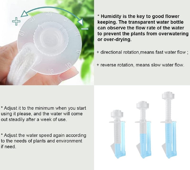 Zikra Self Watering Spikes, 5 Pack Automatic Plant Watering Stakes, Potted Plants Self Watering Spikes Plant Watering for Outdoor & Indoor Self-Watering Stakes - Image 5