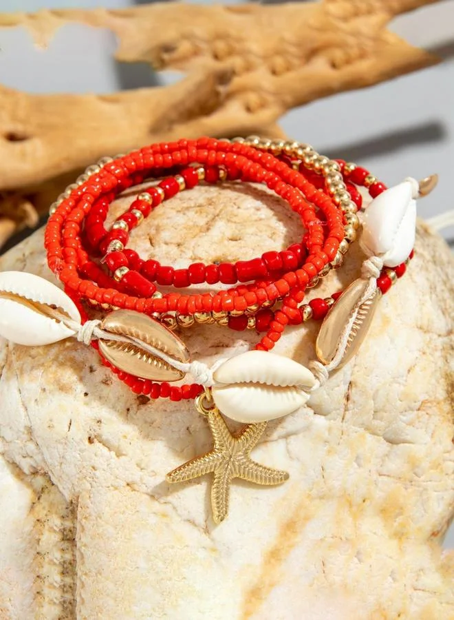 تايك تو Women Bohemian Stackable Starfish Bracelets