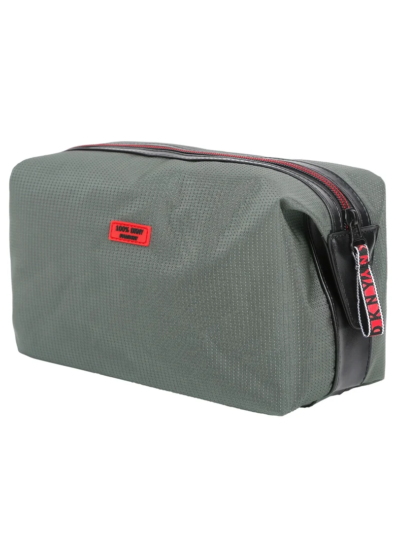 DKNY DKNY GQ Men's Toiletry Bag, Deep Olive, 6x9x4 cm