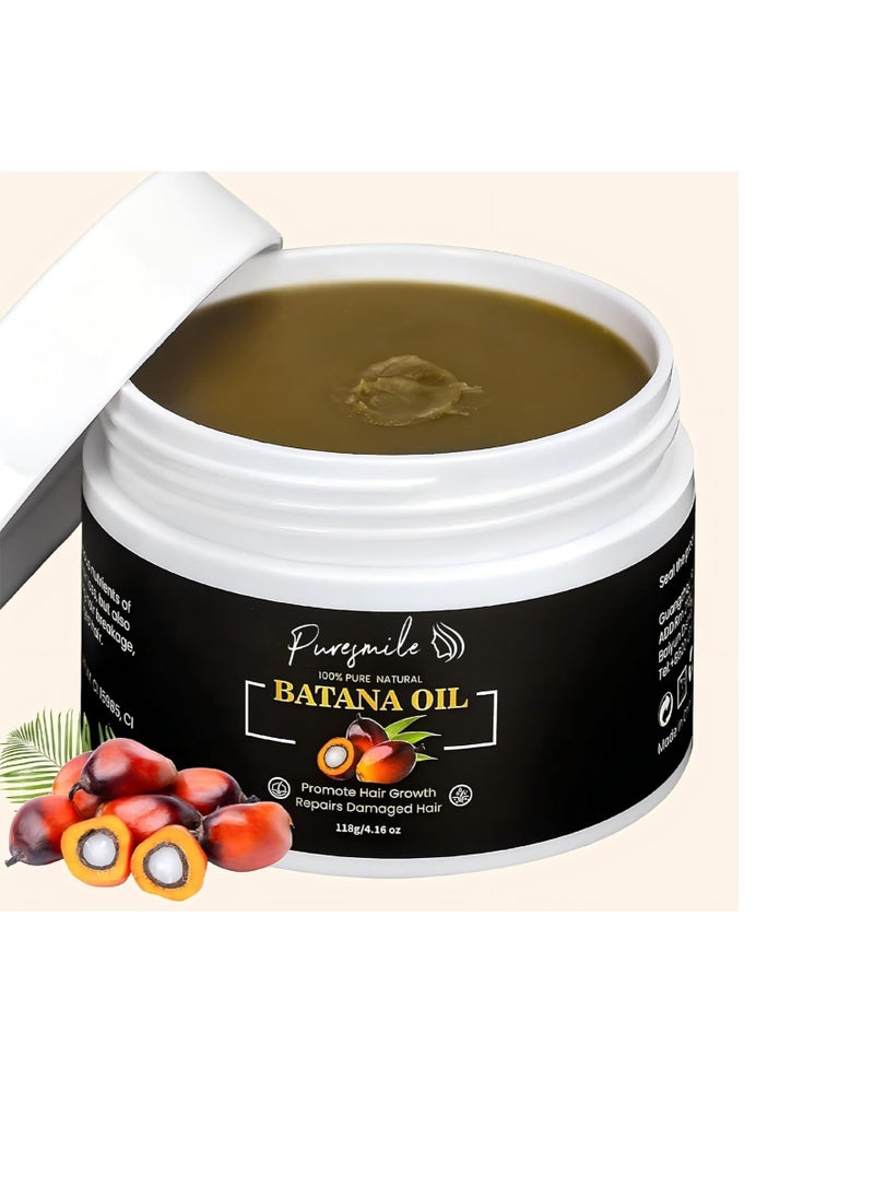 pure smile - Raw Batana Oil for Hair Growth | Organically Sourced From Honduras | Dr Sebi approvedEnhances Hair Thickness, Prevents Loss for Men & Women - Image 1