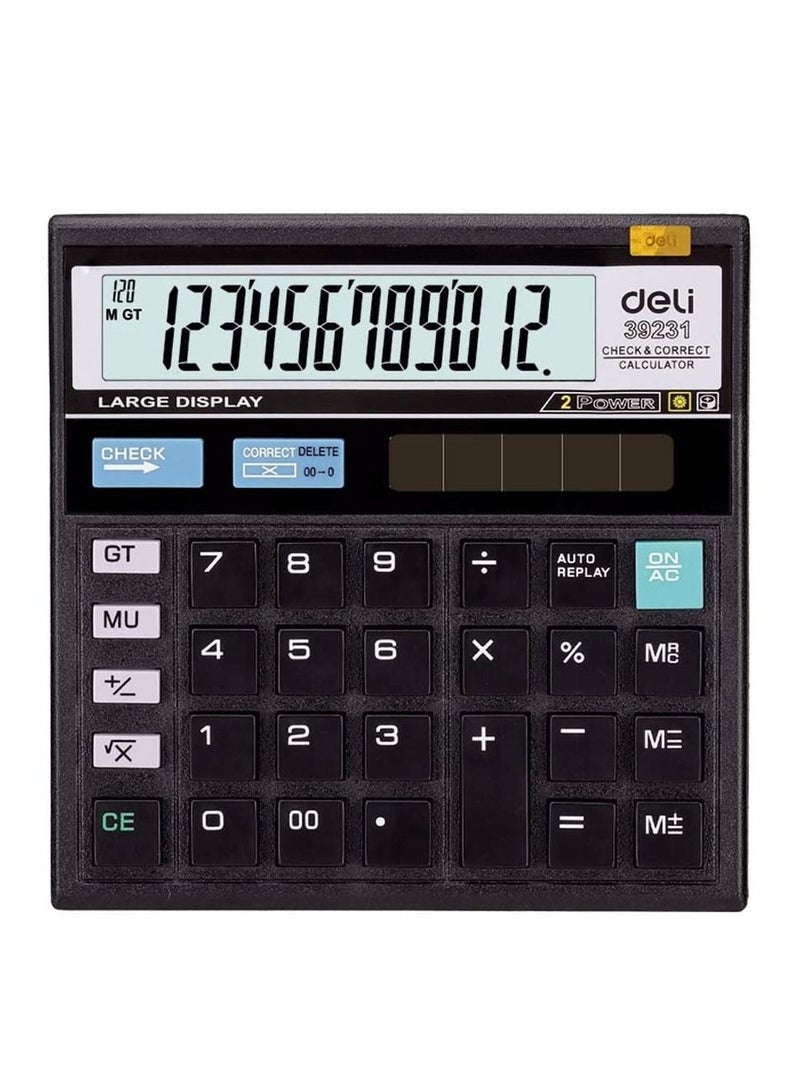 Deli آلة حاسبة مكتبية بـ 12 رقم - Image 2