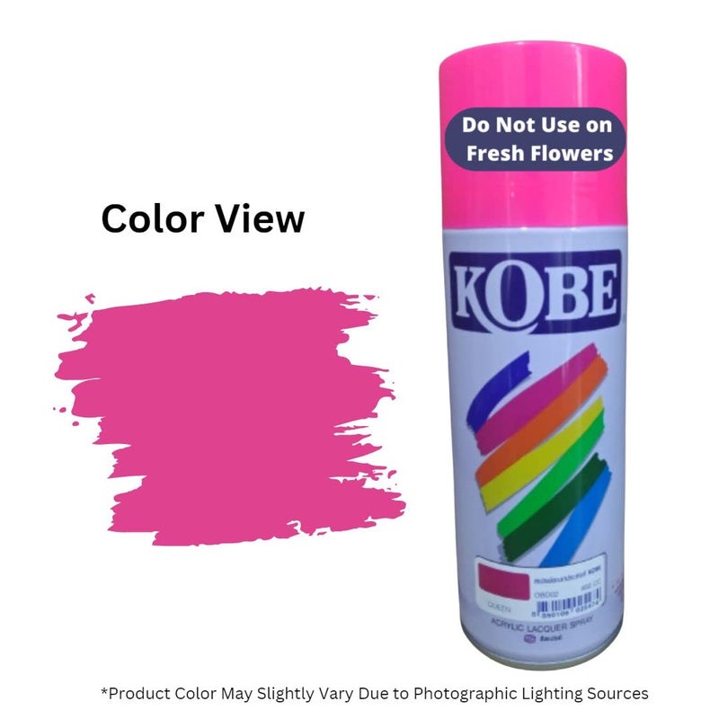 Oasis Kobe Acrylic Spray Paint – Fast Dry Multipurpose Spray For Metal, Wood, Walls, Automobiles, Art & Craft, DIY Projects – 400ML (Queen Red) - Image 2