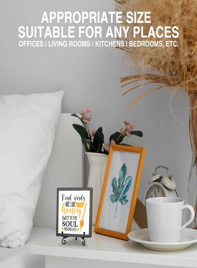 TIRYWT Bee Decorations for Home, Spring Honey Bee Decor, Beehive Wood Sign Kitchen Decor, Bumble Bee Gifts Accessories for Office Bar Bedroom - G03 - Image 4