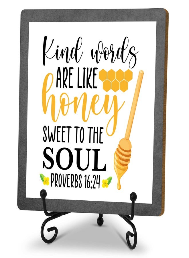 TIRYWT Bee Decorations for Home, Spring Honey Bee Decor, Beehive Wood Sign Kitchen Decor, Bumble Bee Gifts Accessories for Office Bar Bedroom - G03 - Image 1