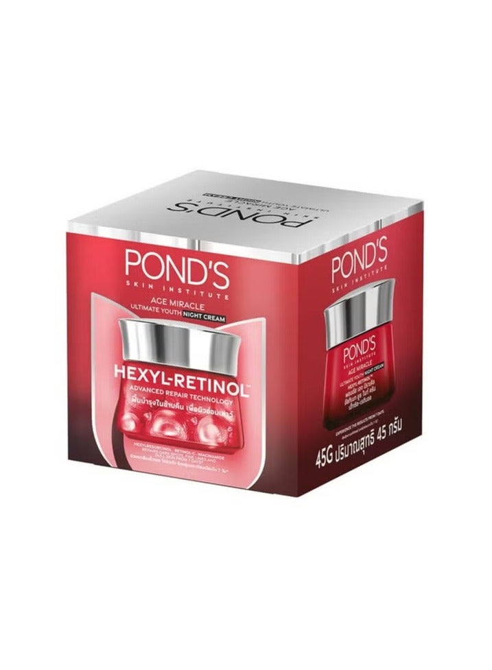 Pond's Age Miracle Ultimate Youth Night Cream Hexyl-Retinol 45g - Image 1