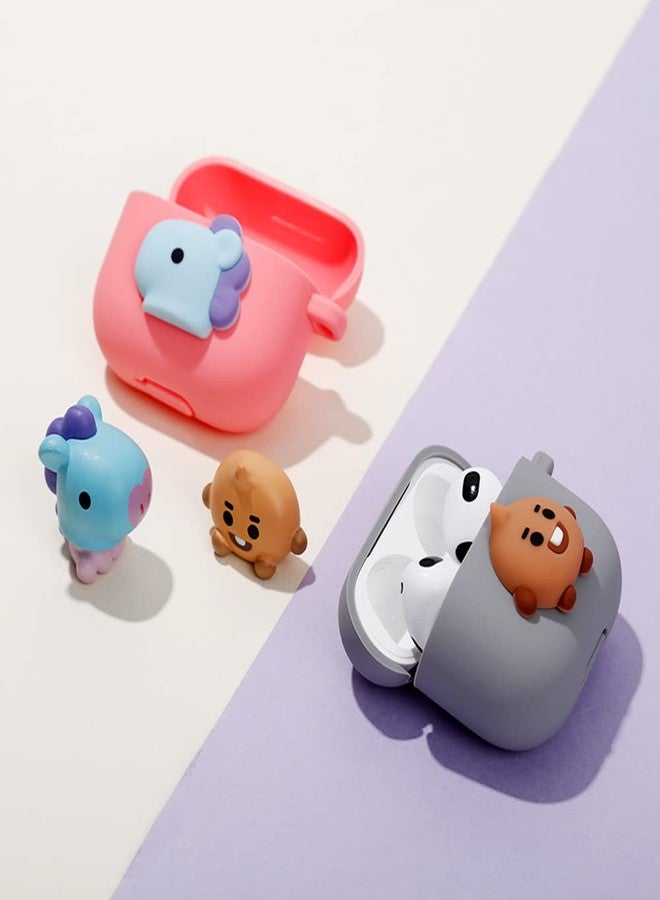 BT21 Case Compatible with Apple AirPods 3rd Gen, Pastel Silicon Case with Wireless Charging [Official Merchandise] [7FLAVORS] (CHIMMY) - Image 5