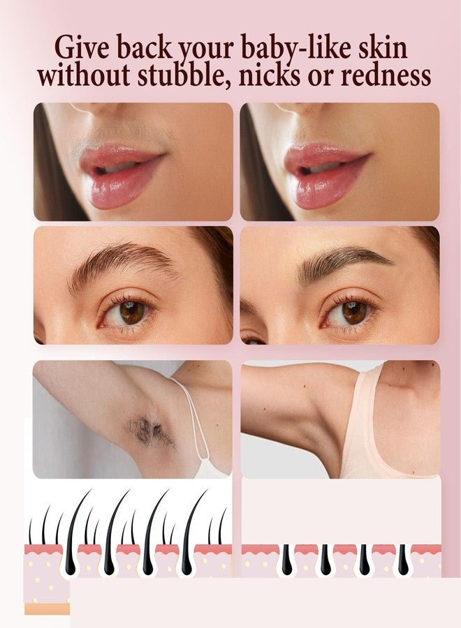 Gurelax Replacement Heads for Finishing Touch Facial Hair Remover, Upgrade Gen 3 Eyebrow Hair Remover Replacement Heads, Painless 18k Gold Replacement Blades for Flawless (3+3) - Image 2