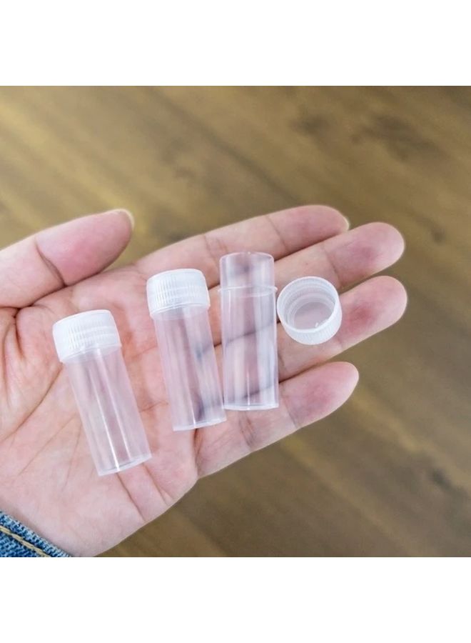 50pcs Small Plastic Test Tubes With Caps For Storage And Crafts - Image 4