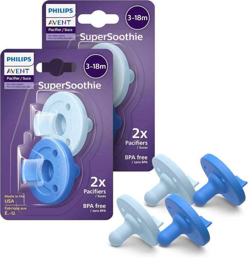 Avent Philips Avent Soothie Orthodontic Baby Pacifiers - 4 Pack - Image 1