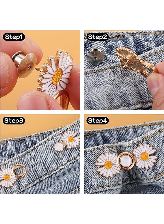 2PCS The Tool for Narrowing the Size of Clothes Trousers, is Very Easy to Use, and Helps You When Necessary(Daisy Flower) - Image 4