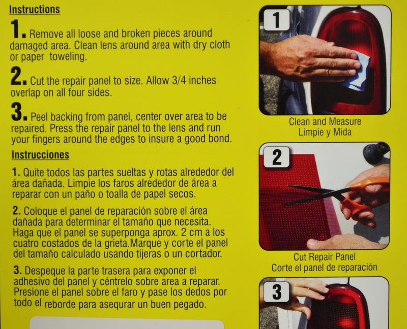 Blue Star Non Grid Pattern Auto Lens Repair Kit (Amber) - Image 5