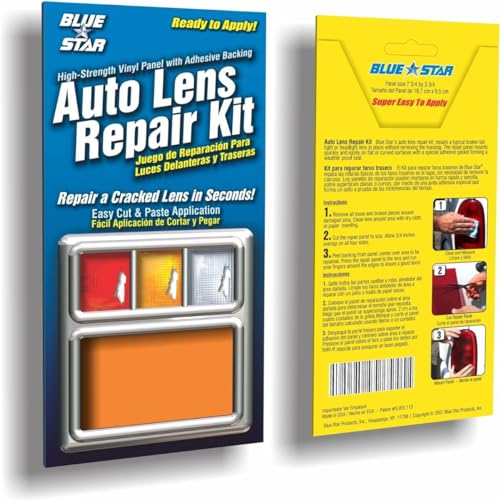 Blue Star Non Grid Pattern Auto Lens Repair Kit (Amber) - Image 1