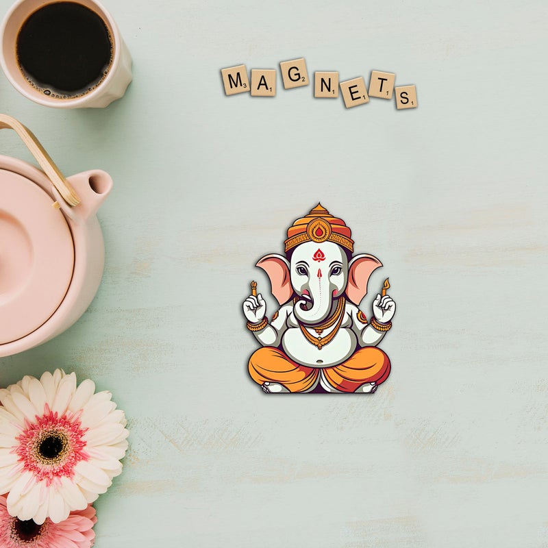 Click n ship Ganesha Fridge Magnet - Multicolor - Image 1