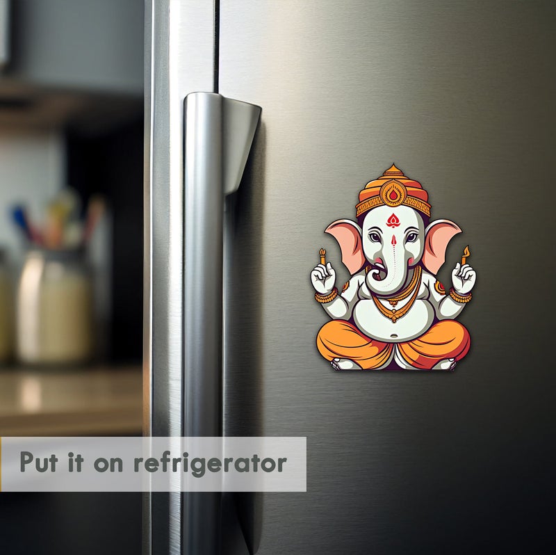 Click n ship Ganesha Fridge Magnet - Multicolor - Image 2