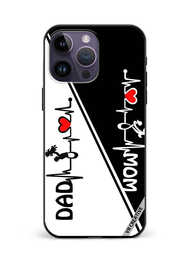 VR CREATIVE Protective Case Cover For Apple iPhone 15 Pro Mom Dad Design Multicolour - Image 1