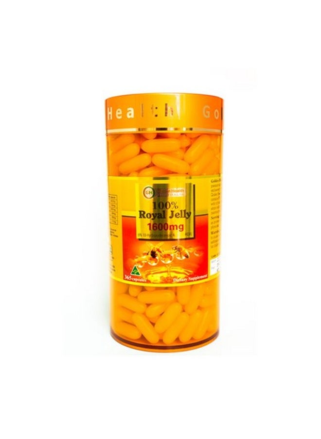 Golden Health - Royal Jelly 1600Mg 365 Capsules 6% 10Hda Australian Made - Image 1