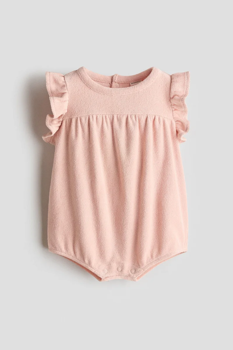 H&M Cotton terry romper suit