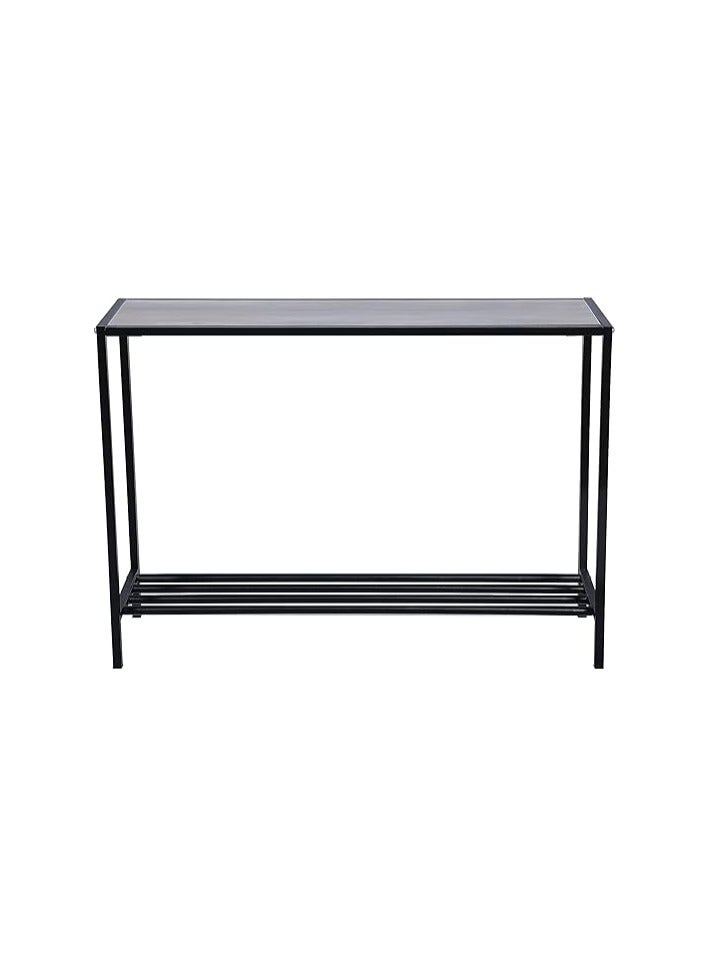 RIGID Console Table with Storage Slim Modern Side Table for Sofa, Entryway, Hallway, Living Room, Bedroom Sturdy Wooden Coffee End Table for Home Decor (Black, 76H x 106W x 30D CM) - Assembled - Image 4