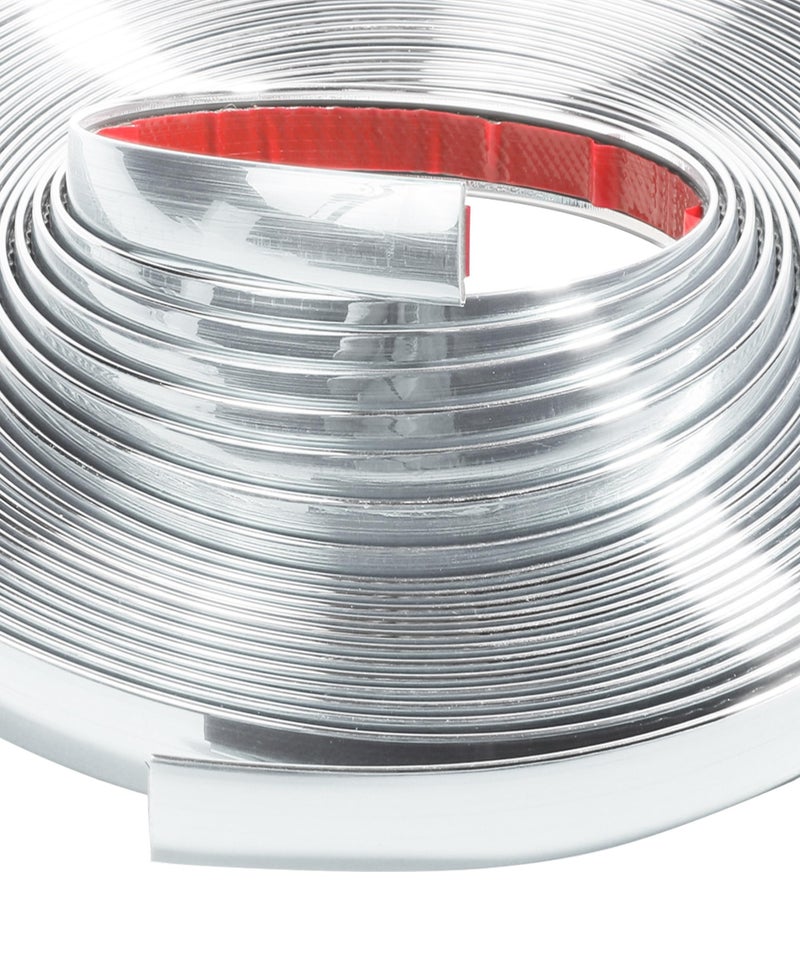 UBOG 25FT Chrome Trim,Chrome Trim Molding,Car Accessories Chromes Strips for Cars,Body Side Molding Trim,Chromes Trim Tape,1/2" Automotive Trim Molding for Used on Car Bumpers,Sides,Door,Roofs - Image 1