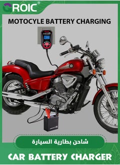 GROIC 2 Amp Battery Charger, Battery Maintainer, Car Smart Automatic  Battery Charger, Trickle Charger for Car Battery, 6V 12V, Motorcycles, Lawn Tractors, Marine AGM, Gel, SLA, Wet  - Image 5