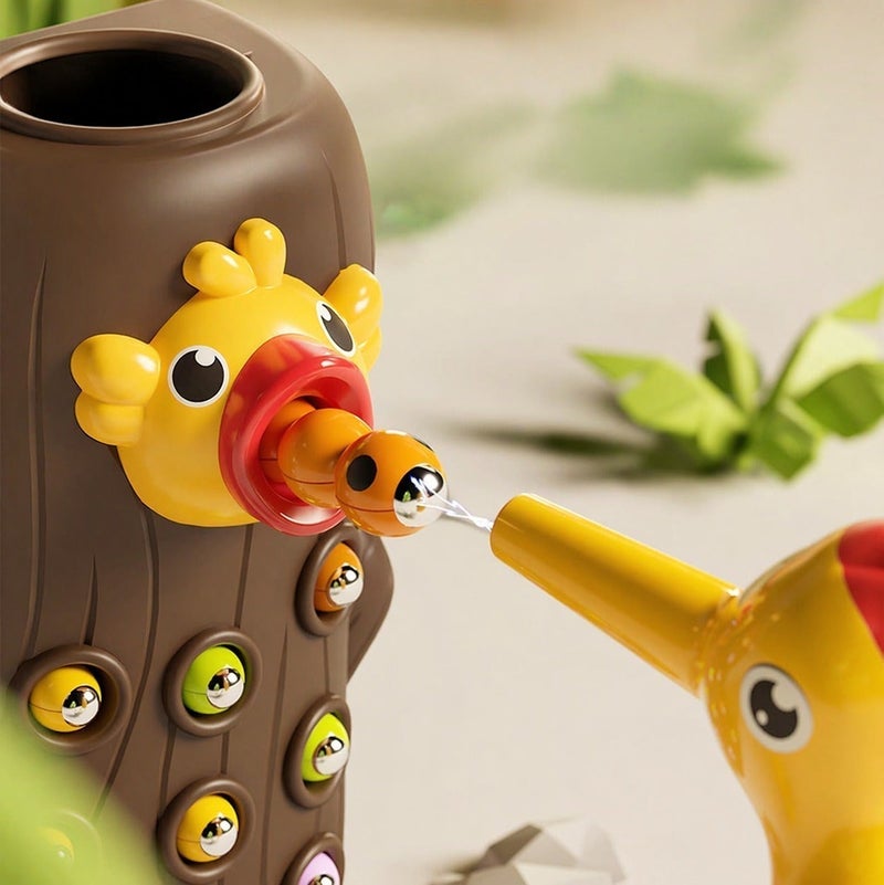 O2. Magnetic Woodpecker – Catch & Feed Learning Game (3+ Years) - Image 3