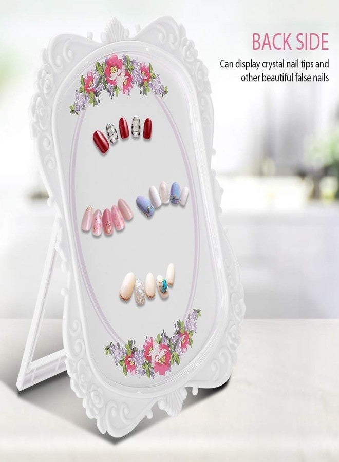 Sonew Nail Art Display Stand - 48 Color Nail Art Tips Chart Holder, Gel Polish Palette Stand, Manicure Tool, Flower Design - Image 2
