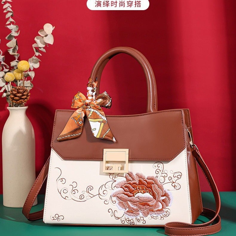 Light Luxury High-End Handbag Fashionable National Style Handmade Embroidered Bag Wedding Elegant Shoulder Bag For Women - Image 2