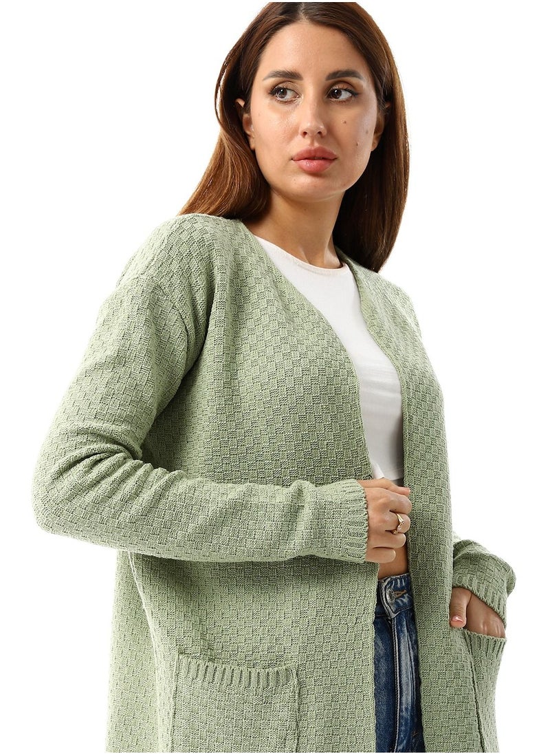 Caesar - Womens Wool Open Cardigan - Image 1