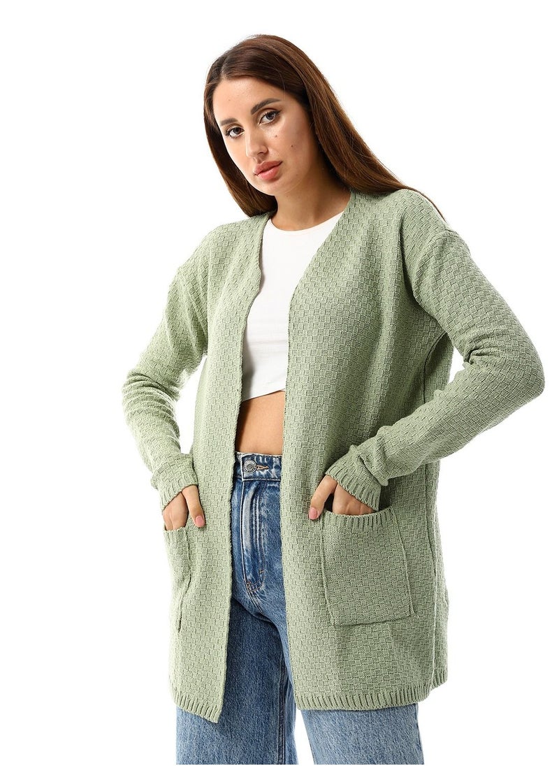 Caesar - Womens Wool Open Cardigan - Image 1