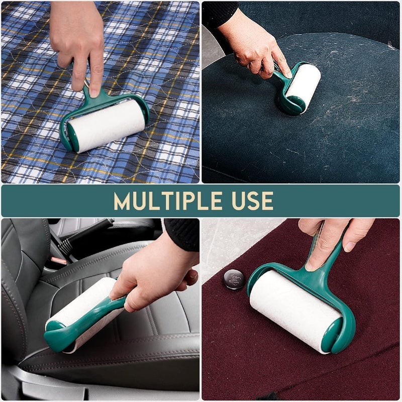 GUDDIES Lint Rollers for Pet Hair Portable Tearable Lint Remover Brushwith Refills Cleaning Supplies for Couch Clothes Carpet Car Seats etc1 Handle and 5 roll - Image 3