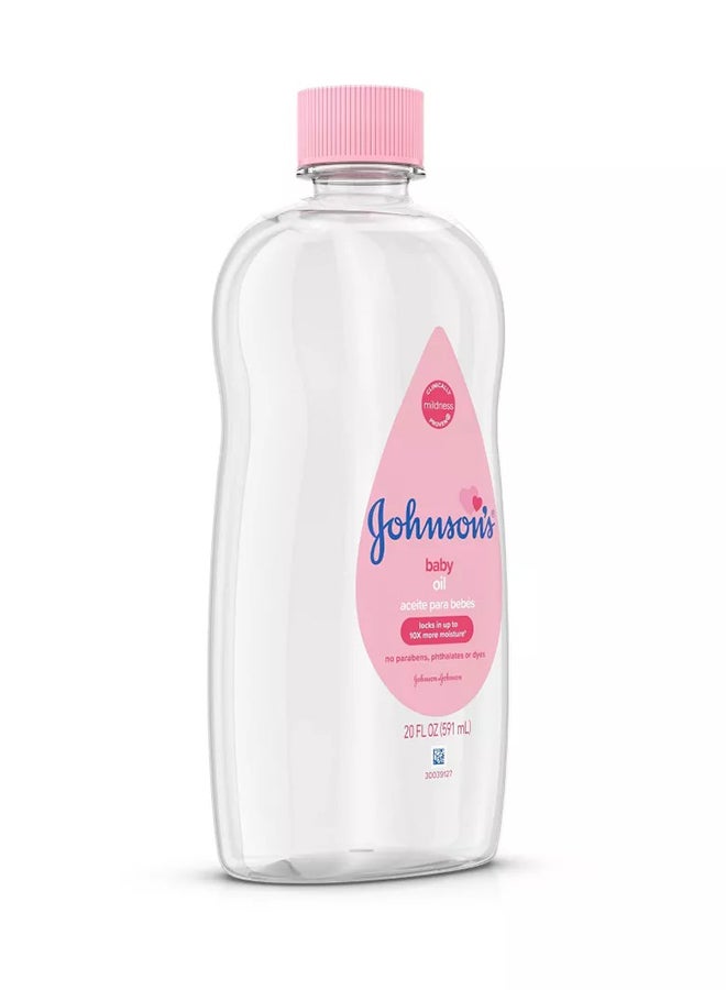 Johnson's Baby Body Pure Mineral Oil, Gentle And Soothing Massage Oil For Dry Skin - Original Scent - 20oz - Image 5