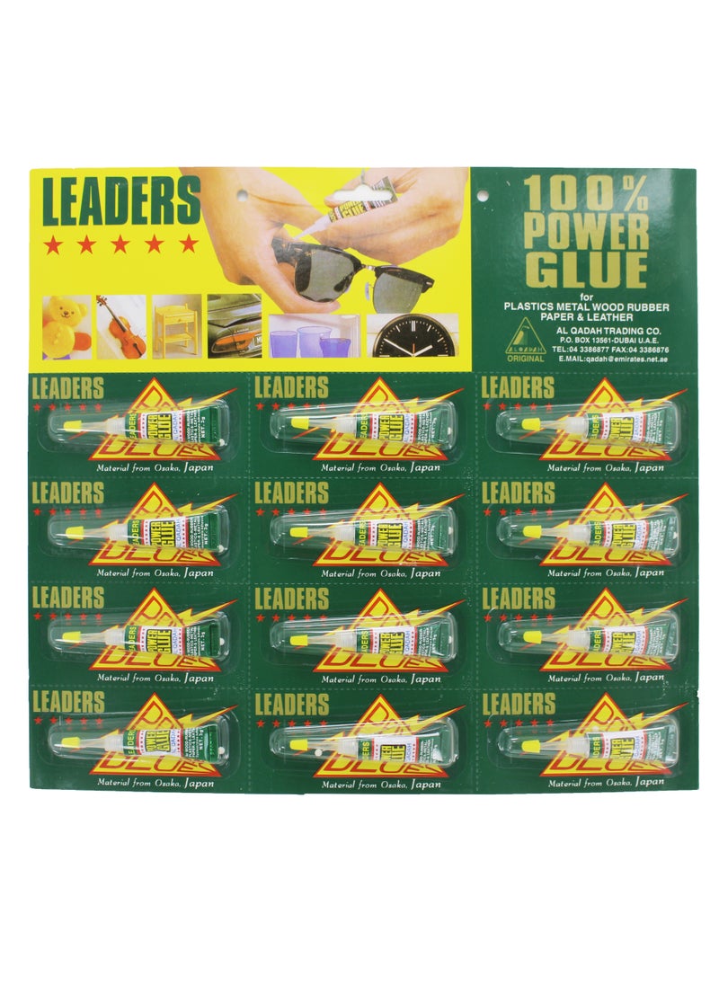Super Glue 2.5g per Tube Fast Dry Instant Bonding Strong Adhesion Liquid Glue With Precision Applicator Pack Of 12