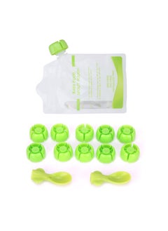 10Pcs 180ml Baby Food Storage Bag Stand Up Pouch Spout Refillable Zipper Bag