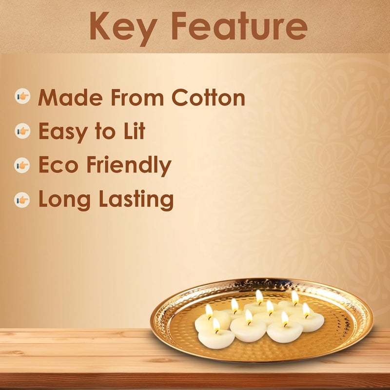SATVIK 100 Pc Pure Ghee Wicks Cotton Wicks Up to 30mints Burning Time Ideal for Hindu Pooja Wax Free Ghee Batti Jyot Batti Pooja Essentials 100 Pc - Image 3