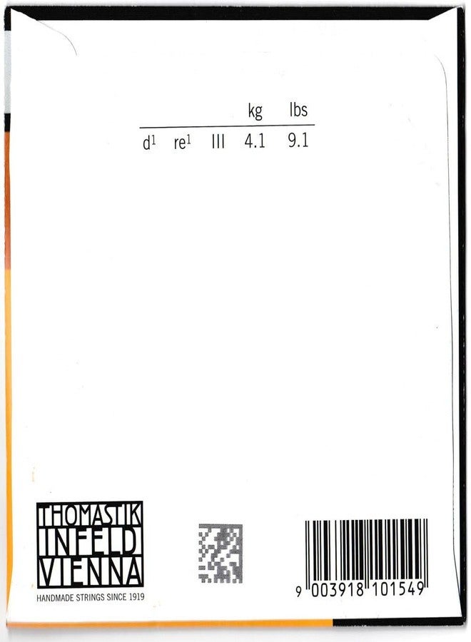 توماستيك-إنفيلد وتر واحد من Thomastik للكمان 4/4 دومينانت - وتر D، قلب صناعي، ملفوف بالألومنيوم، متوسط - Image 2
