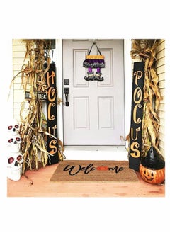 Y&D Anti-Slip Decorations Carpet, Front Door Doormat Blanket Welcome Home, Decor Mat with Bottom, Indoor Outdoor Carpet (Brown)  - Image 3