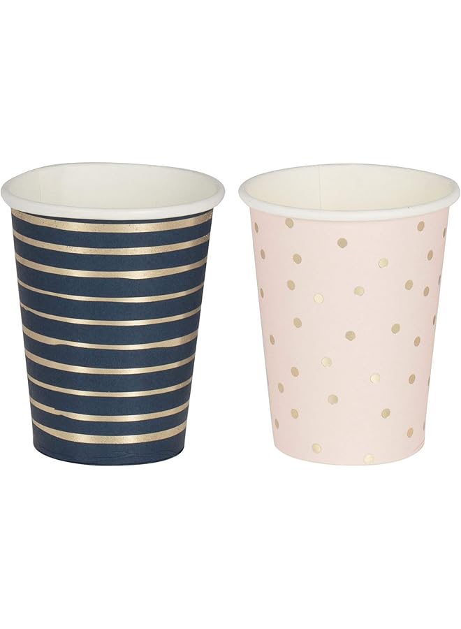 Ginger Ray Pink And Navy Gender Reveal Cups - Image 1