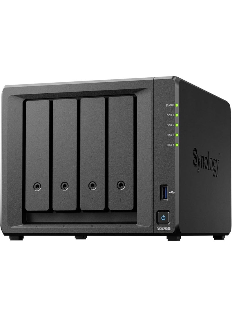 سينولوجي Synology Diskstation 925+ AMD Ryzen V1500B 4GB  Dual 2.5GbE ports 4bay black - Image 5